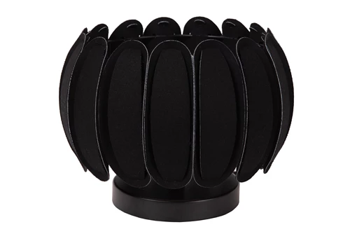 Lucide SPENCER - Lampe de table - Ø 30 cm - 1xE27 - Noir - éteint